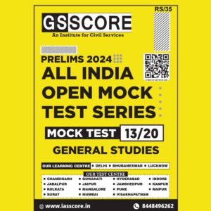 GS SCORE 2024 ALL INDIA MOCK TEST-13 2024 FINAL ENGLISH {BLACK AND WHITE}