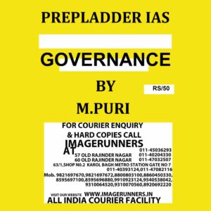 PREPLADDER IAS 2023 GOVERNANCE BY M.PURI SIR ENGLISH {BLACK AND WHITE}