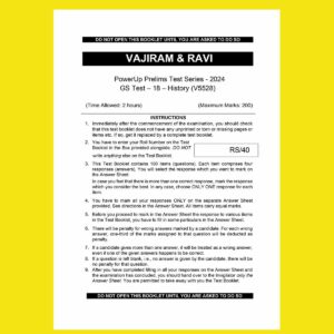 VAJIRAM & RAVI 2024 TEST -18 HISTORY {V5528} _2024 FINAL ENGLISH {BLACK AND WHITE}