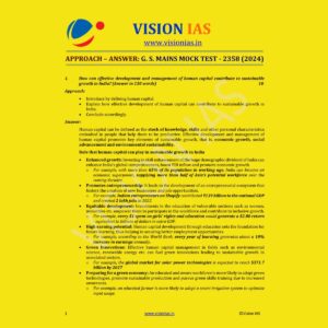 VISION IAS 2024 MODEL ANSWERS TEST-18(2358) 2024 FINAL MODEL ANSWERS ENGLISH {BLACK AND WHITE}