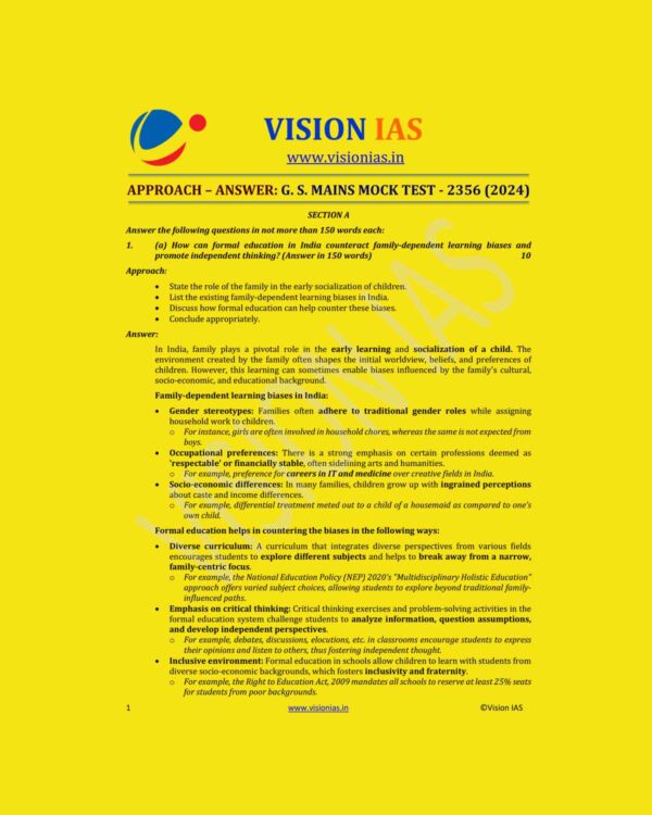 VISIONIAS 2024 MODEL ANSWERS TEST-16 (2356) 2024 FINAL ENGLISH {BLACK AND WHITE}