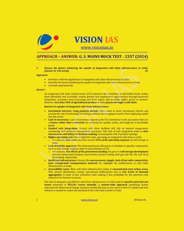 VISIONIAS 2024 MODEL ANSWERS TEST-17 (2357) 2024 FINAL MODEL ANSWERS ENGLISH {BLACK AND WHITE}