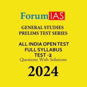 FORUM IAS 2024 ALL INDIA MOCK TEST-2 CODE {111402} 2024 FINAL ENGLISH {BLACK AND WHITE}