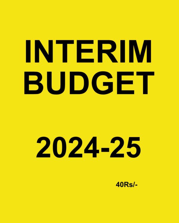 GOVT INTERIM BUDGET {ENGLISH} 2024-25 FINAL ENGLISH {BLACK AND WHITE}