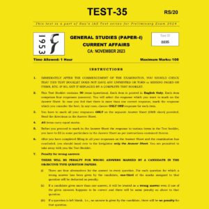 RAUS IAS 2024 TEST-35 2024-NOVEMBER 2023 FINAL {ENGLISH} {BLACK AND WHITE}