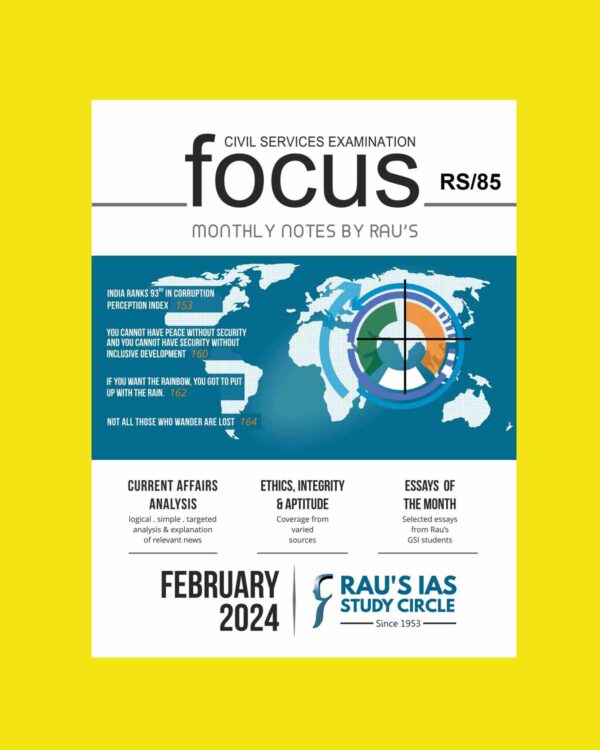 RAUS IAS CURRENT AFFAIRS FEBRUARY 2024 FINAL {ENGLISH} {BLACK AND WHITE}