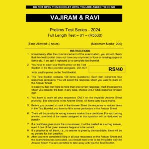 VAJIRAM & RAVI 2024 ALL INDIA MOCK TEST-1 2024 FINAL ENGLISH {BLACK AND WHITE}