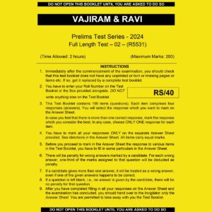 VAJIRAM & RAVI 2024 FULL TEST-2 2024 FINAL {ENGLISH} {BLACK AND WHITE}