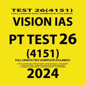 VISIONIAS 2024 PT TEST 26 (4151) FINAL {FULL LENGTH TEST} {ENGLISH} {BLACK AND WHITE}