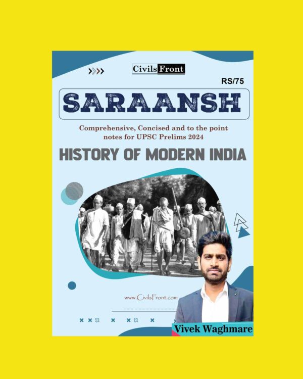 CIVILSFRONT 2024 PRELIMS SARAANSH MODERN HISTORY 2024 FINAL {ENGLISH} {BLACK AND WHITE}