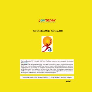 GK TODAY CURRENT AFFIARS MCQ February-2024 FINAL {ENGLISH} {BLACK AND WHITE}