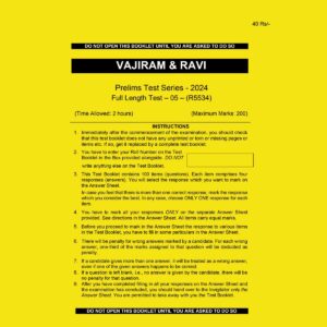 VAJIRAM & RAVI 2024 GS FULL TEST-5 2024 FINAL {ENGLISH} {BLACK AND WHITE}