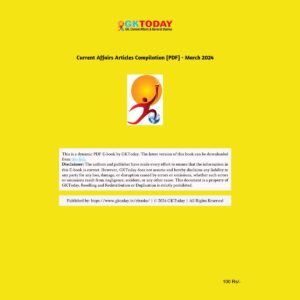 GKTODAY CURRENT AFFAIRS MARCH 2024 FINAL {ENGLISH} {BLACK AND WHITE}