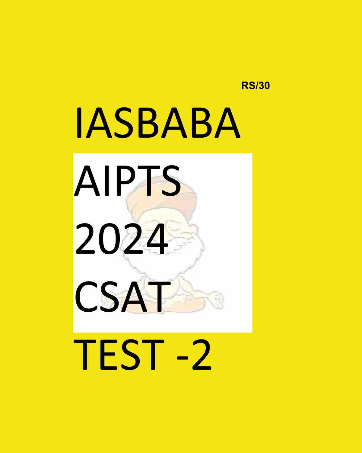 IAS BABA 2024 CSAT AIPTS TEST1 TO TEST2 2024 FINAL {ENGLISH} {BLACK