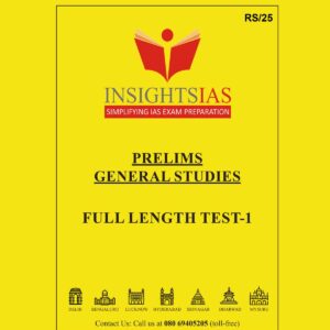 INSIGHTS IAS INSIGHTSONINDIA 2024 SUBJECTWISE FULL LENGTH TEST-1 2024 FINAL {ENGLISH} {BLACK AND WHITE}