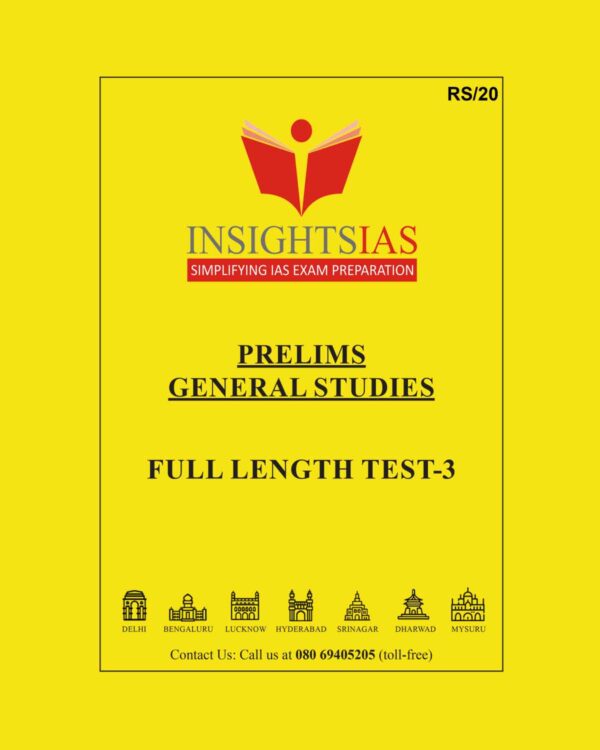 INSIGHTS IAS INSIGHTSONINDIA 2024 SUBJECTWISE FULL LENGTH TEST-3 2024 FINAL {ENGLISH} {BLACK AND WHITE}
