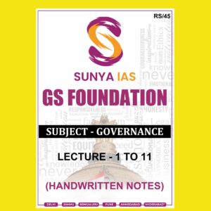 SUNYA IAS 2024 CLASS NOTES GOVERNANCE 2024 FINAL {ENGLISH} {BLACK AND WHITE}