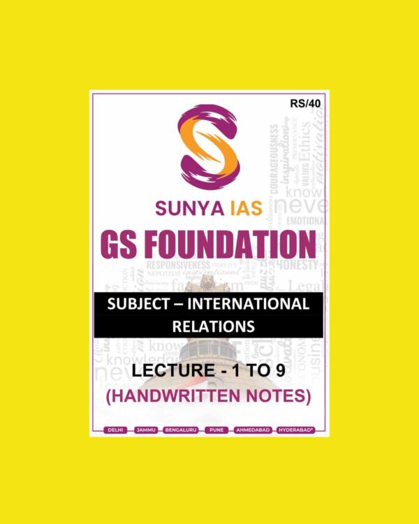 SUNYA IAS 2024 INTERNATIONAL RELATIONCLASS NOTES2024 FINAL {ENGLISH} {BLACK AND WHITE}