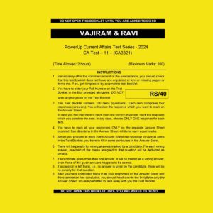 VAJIRAM & RAVI-2024 CA TEST-11 {CA3321} 2024 FINAL {ENGLISH} {BLACK AND WHITE}