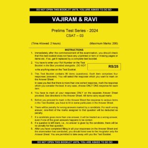 VAJIRAM & RAVI 2024 CSAT TEST-3 2024 FINAL {ENGLISH} {BLACK AND WHITE}