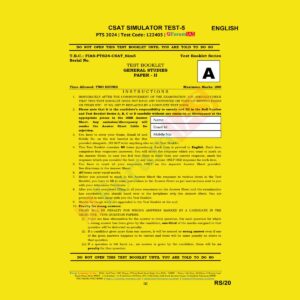 FORUM IAS 2024 CSAT SIMULATOR TEST-5 2024 FINAL {ENGLISH} {BLACK AND WHITE}