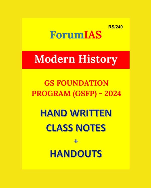 FORUMIAS HANDWRITTEN NOTES 2024 Modern History class notes (GSFP) 2024 final {ENGLISH} {BLACK AND WHITE)