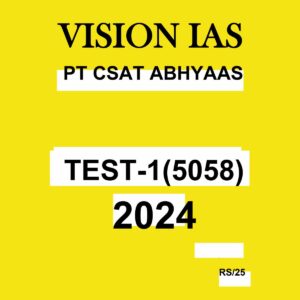 VISION IAS 2024 ABHYAAS CSAT TEST-1 2024 FINAL {ENGLISH} {BLACK AND WHITE}