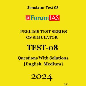 FORUMIAS 2024 SIMULATOR TEST-8 2024 FINAL (ENGLISH) {BLACK AND WHITE}