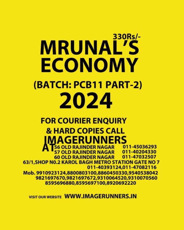MRUNAL 2024 ECONOMY PCB 11 PART-2 2024-2025 FINAL {ENGLISH} {BLACK AND WHITE}