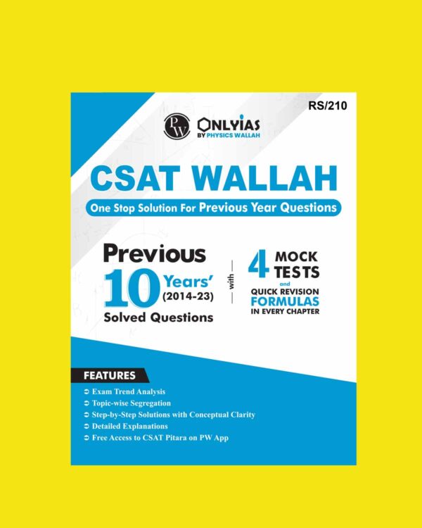 ONLY IAS CSAT PYQ (2010 TO 2023) SOLVED FINAL {ENGLISH} {BLACK AND WHITE}
