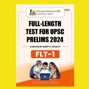 SLEEPY CLASES 2024 FULL TEST-1 2024 FINAL {ENGLISH} {BLACK AND WHITE}