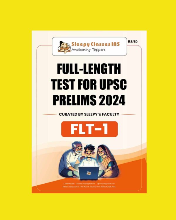 SLEEPY CLASES 2024 FULL TEST-1 2024 FINAL {ENGLISH} {BLACK AND WHITE}