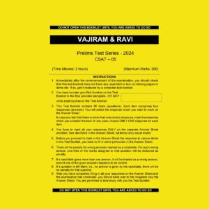 VAJIRAM & RAVI 2024 TEST-5 2024 FINAL (ENGLISH) {BLACK AND WHITE}