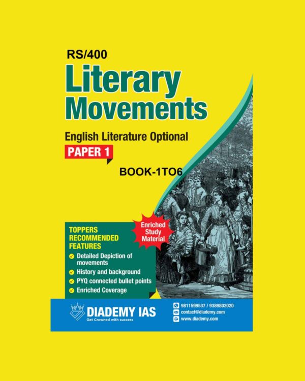 DIADEMY IAS 2024 ENGLISH LITERATURE OPTIONAL BOOK-1 TO 6 2024 FINAL {ENGLISH} {BLACK AND WHITE}