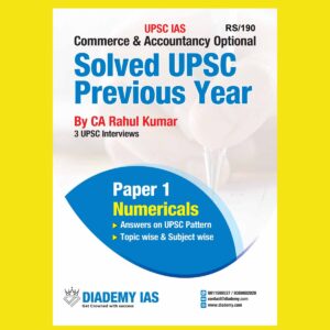 Diademyias 2024 Paper 1 PYQ Numerical Solution Commerce Optional final {ENGLISH} {BLACK AND WHITE}