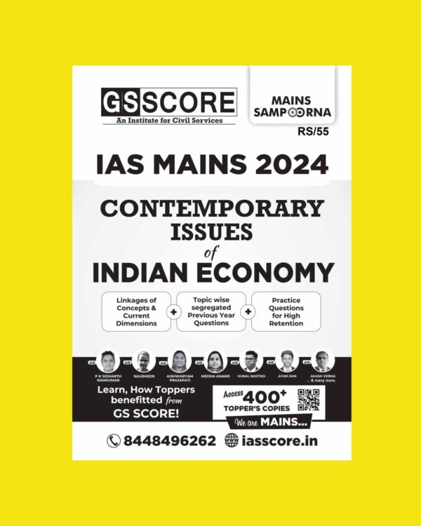 GS SCORE 2024 MAINS COMTEMPORY ISSUE ECONOMY 2024 FINAL {ENGLISH} {BLACK AND WHITE}