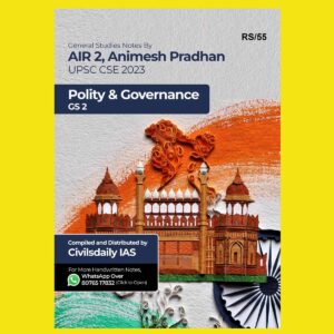 TOPPERS NOTES 2023 ANIMESH PRADHAN AIR-2 POLITY & GOVERNANCE2023 FINAL (CIVIL DAILY IAS) {ENGLISH} {BLACK AND WHITE}