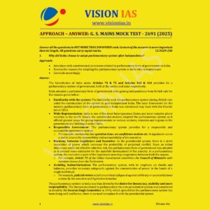 VISION IAS 2025 MODEL ANSWERS TEST-1 2691 MODEL ANSWER 2025 FINAL (ENGLISH) {BLACK AND WHITE}
