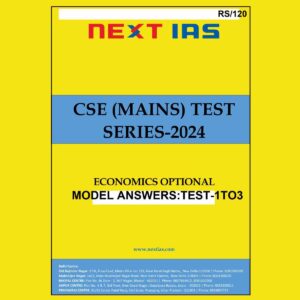 NEXT IAS 2024 TEST-1 TO 3 2024 FINAL ECONOMICS (ENGLISH) {BLACK AND WHITE}