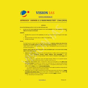 VISION IAS 2024 TEST-26 (2366) 2024 FINAL (MODEL ANSWERS) (ENGLISH) {BLACK AND WHITE}