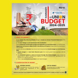 VisionIAS Summary of Union Budget 2024-25 final (ENGLISH) {BLACK AND WHITE}
