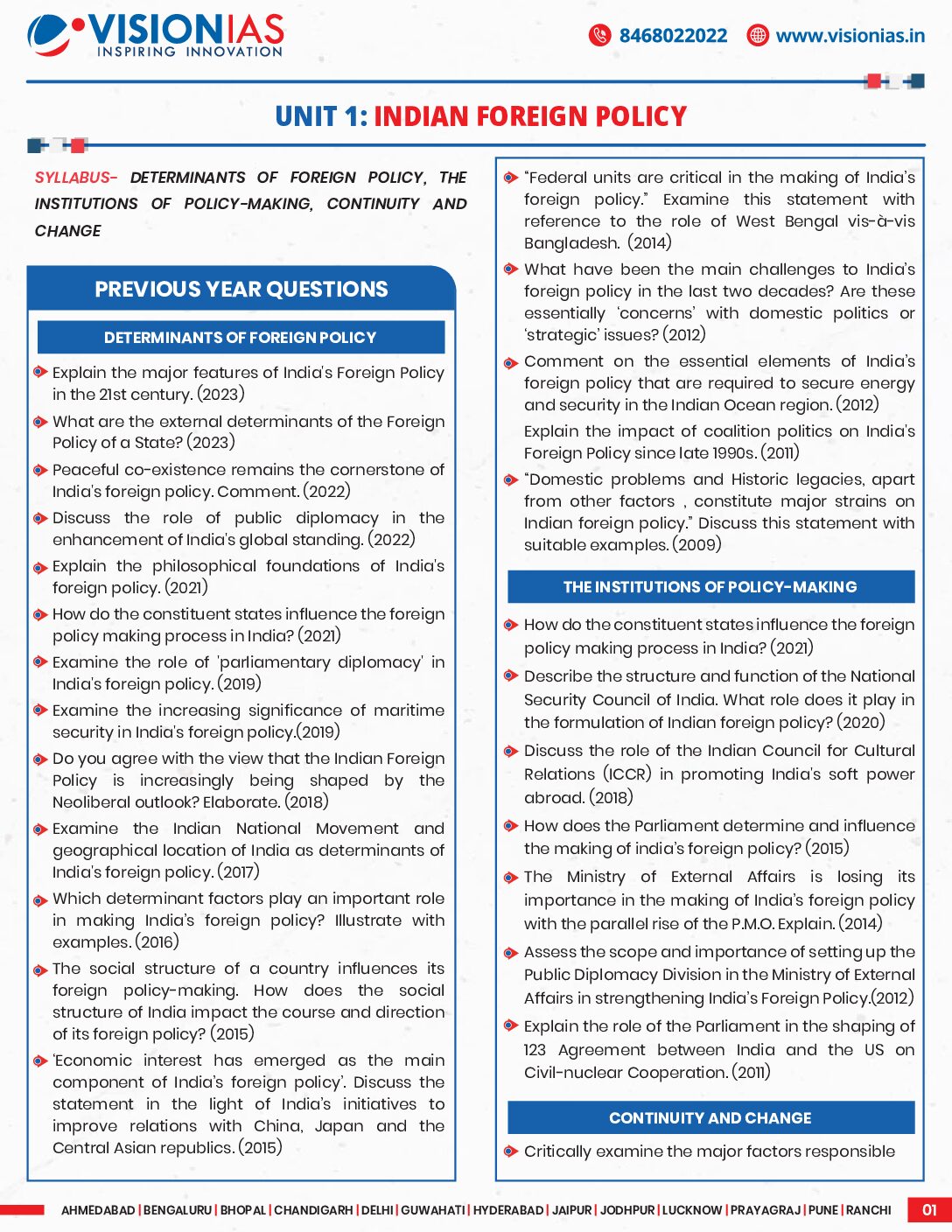 VISIONIAS 2024 VALUE ADDITION OPTIONAL PSIR REVISION (PAPER-2 SECTION B) POLITICAL SCIENCE MAINS 2024 FINAL(INDIA AND THE WORLD) (ENGLISH) {BLACK AND WHITE} - Image 2
