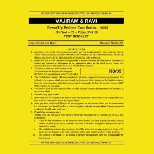 VAJIRAM PT TEST-2 (POLITY)(V4412) 2025 FINAL (ENGLISH) {BLACK AND WHITE}