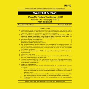 VAJIRAM & RAVI 2025 TEST-4 (GEOGRAPHY) (V4414) 2025 FINAL (ENGLISH) {BLACK AND WHITE}