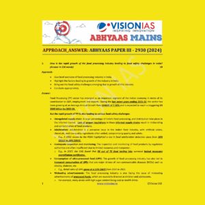 VISION IAS ABHYAAS 2024 MODEL ANSWERS-GS-3 (2930) 2024 FINAL (ENGLISH) {BLACK AND WHITE}