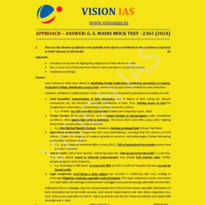 VISION MAINS 2365 TEST-25 MODEL ANSWERS 2024 FINAL (ENGLISH) {BLACK AND WHITE}