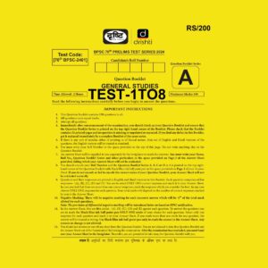 DRISHTI IAS BPSE 70TH PRELIMS TEST-1TO8 2024 FINAL (ENGLISH) {BLACK AND WHITE}