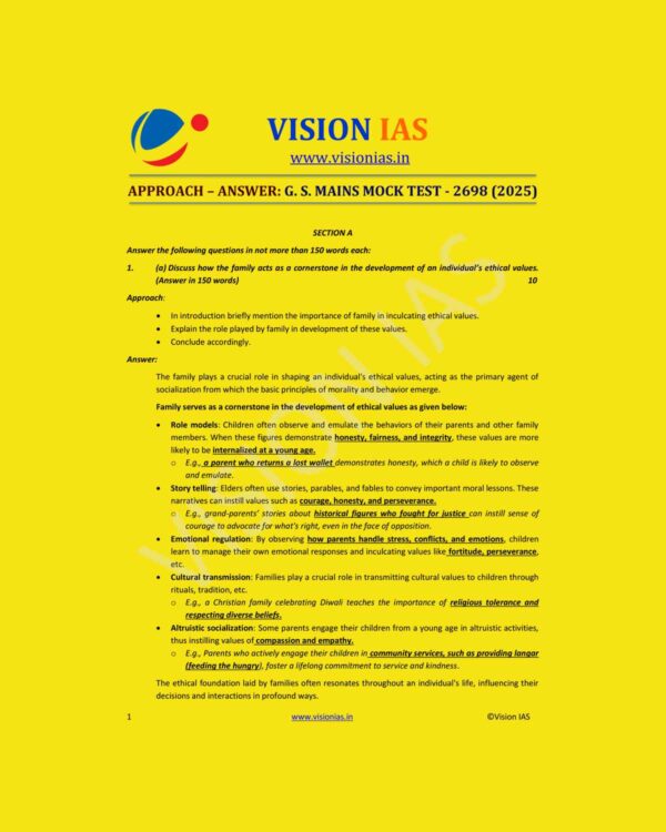 VISION IAS 2025 MODEL ANSWERS TEST-8 2698 MODEL ANSWER 2025 FINAL (ENGLISH) {BLACK AND WHITE}