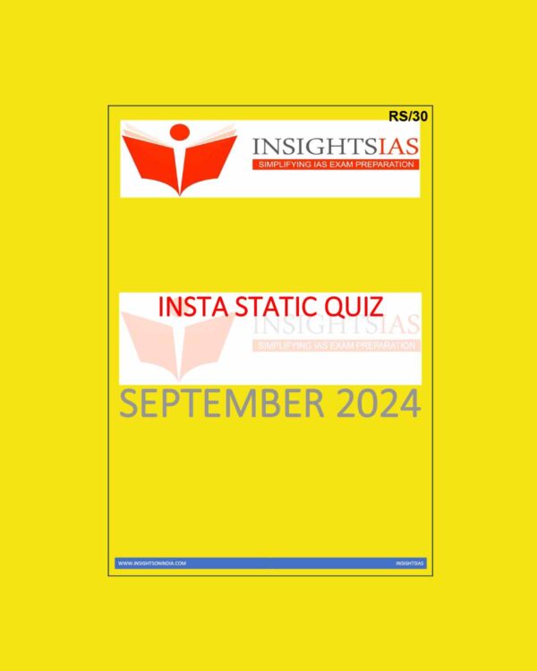 INSIGHTS IAS INSIGHTS ONINDIA INSTA STATIC QUIZ SEPTEMBER 2024 FINAL {ENGLISH} {BLACK AND WHITE}