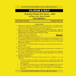 VAJIRAM& RAVI 2025 TEST-8 POLITY (V4418)2025 FINAL (ENGLISH) {BLACK AND WHITE}